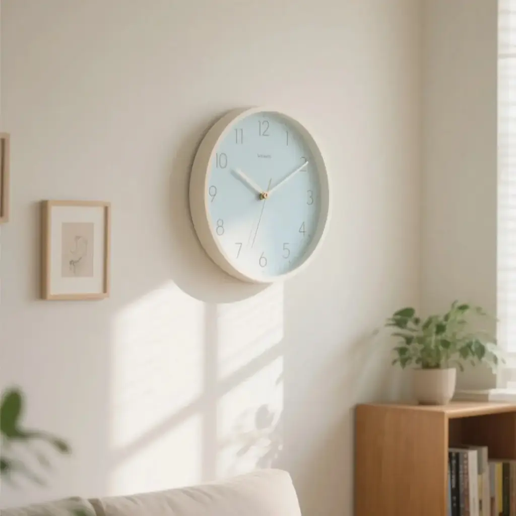 客廳小清新藝術石英掛鐘