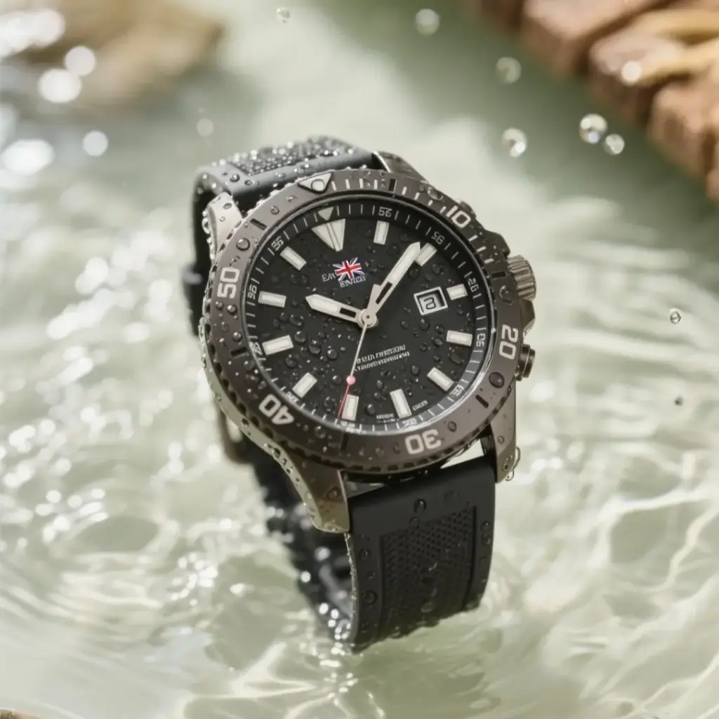 英倫風防水運動潮流帶手錶